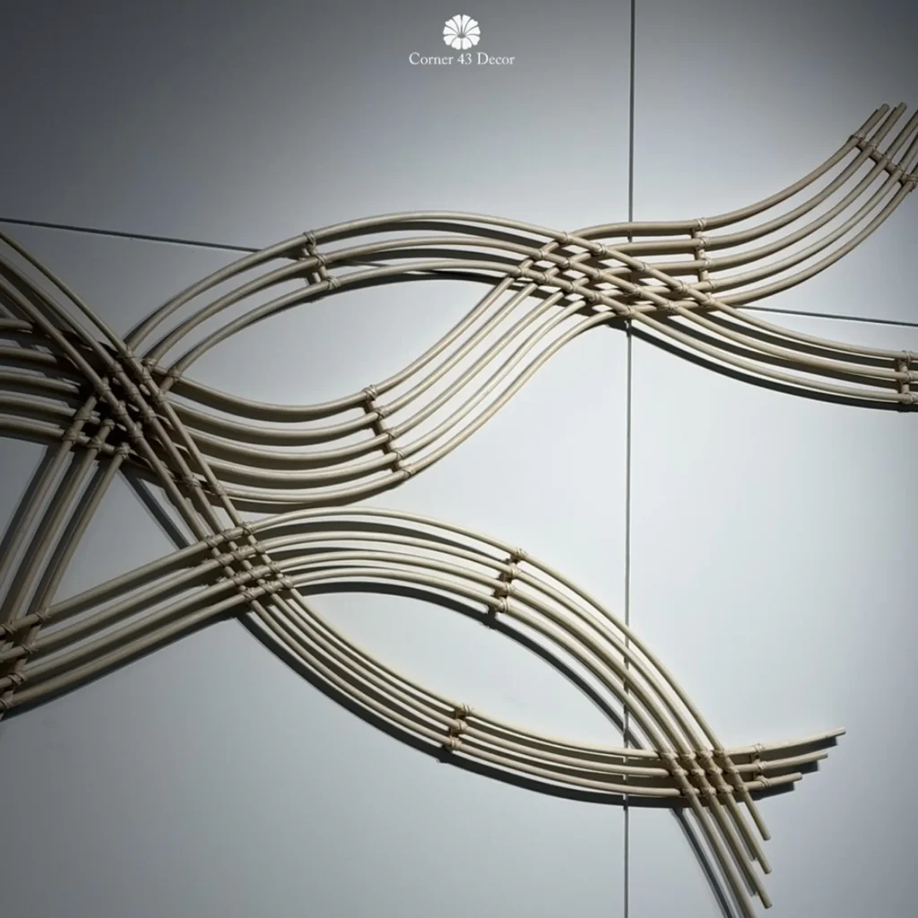 Decorative wall installation displayed at Corner 43 Decor booth during THAIFEX – HOREC Asia 2026