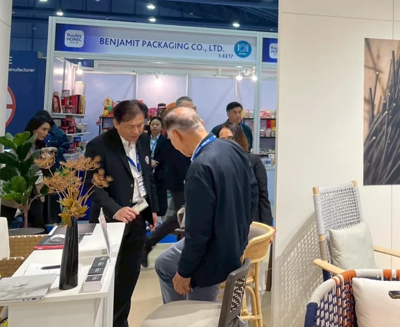 Corner 43 Decor exhibition booth presenting hospitality furniture at THAIFEX – HOREC Asia 2026 Bangkok