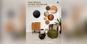 HEX Collection by Corner 43 Decor on display at Art Floral Trading showroom in Springville, USA